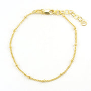 18k Gold Fill Satellite Bracelet with Extender