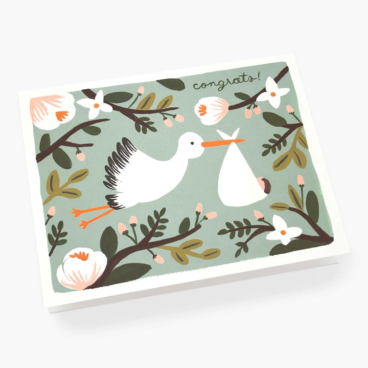 Alt View Congrats Stork Card