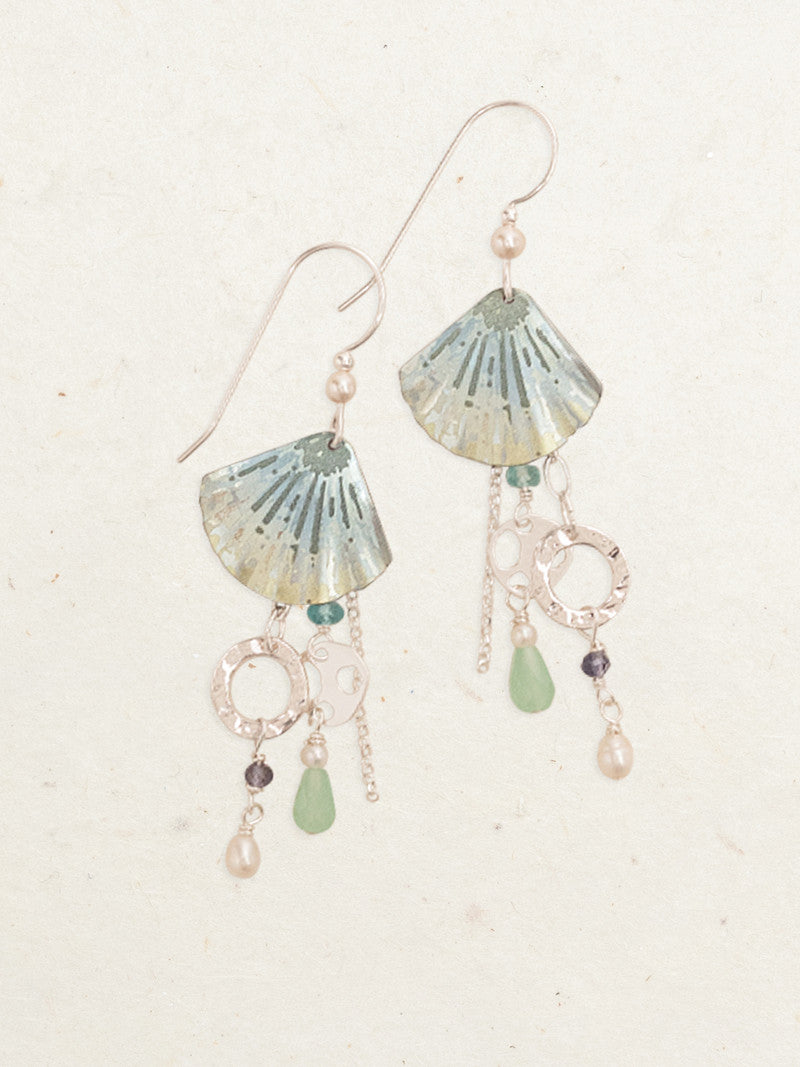 Sage Silver Seashore Treasure Earrings