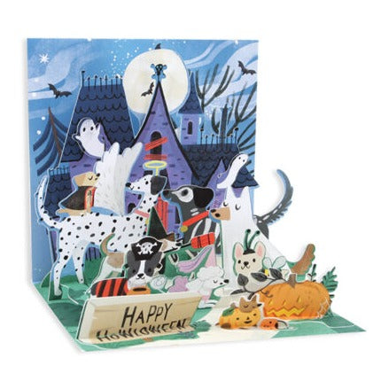 Howleween Dogs Treasures Greeting Card