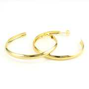 Alt View 18k Gold Fill 50mm C Post Hoop Earrings