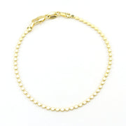 18k Gold Fill 2mm Flat Ball Bracelet
