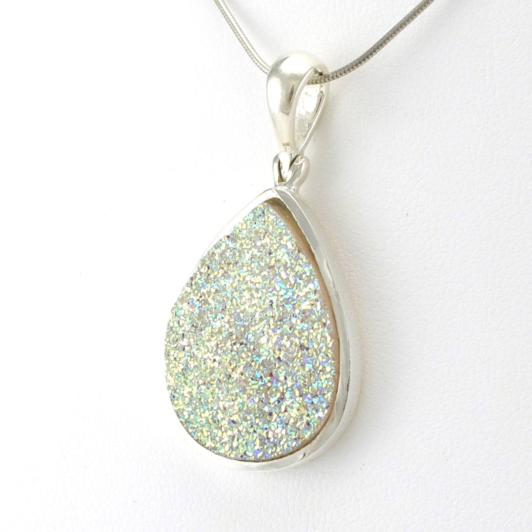 Druzy Tear Pendant