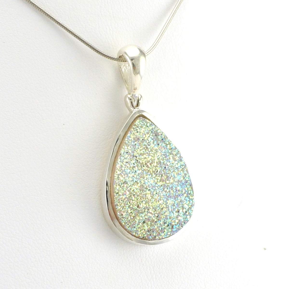 Side View Druzy Pendant
