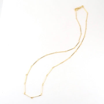 Alt View 18k Gold Fill 18 Inch 1mm Diamond Cut Straw Chain