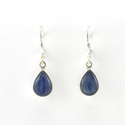 Alt View Sterling Silver Kyanite 8x12mm Tear Dangle Earrings