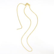 18k Gold Fill 18 Inch Adjustable .85mm Diamond Cut Box Chain
