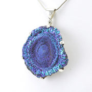 Sterling Silver Desert Druzy Rosette Pendant