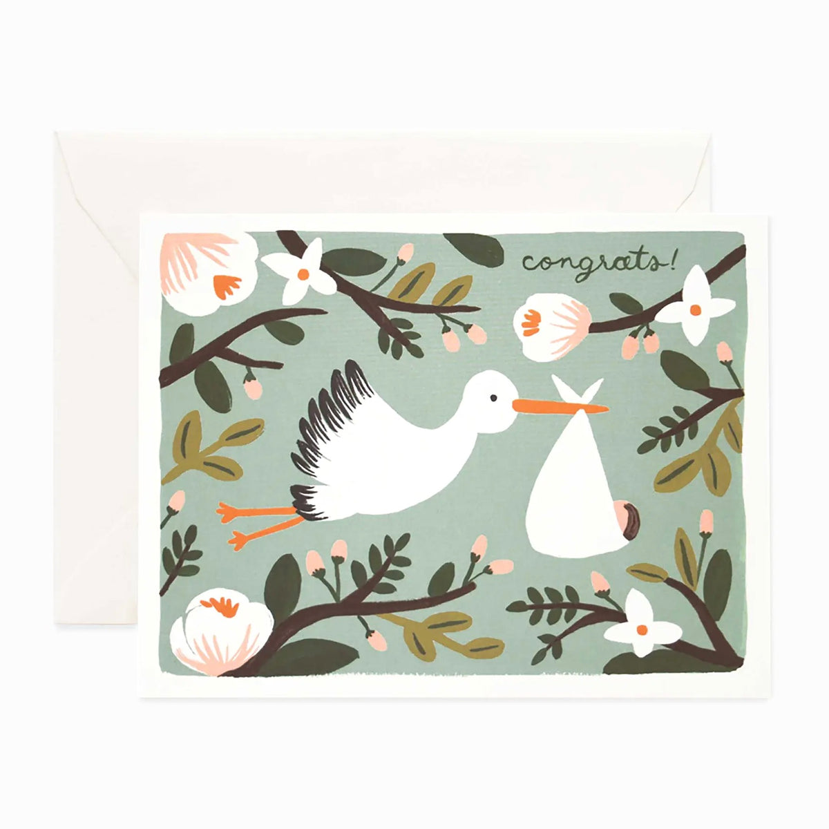 Congrats Stork Card