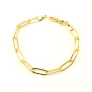 18k Gold Fill Classic Paperclip Bracelet