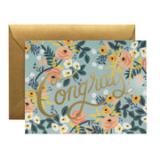 Blue Meadow Congrats Card