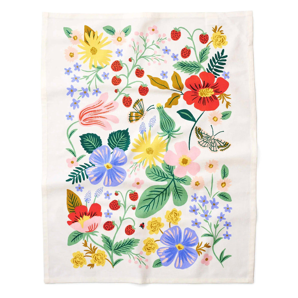Full View Strawberry Fields Tea Towel