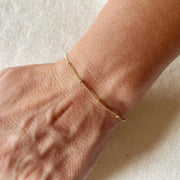 Alt View 18k Gold Fill Satellite Bracelet with Extender