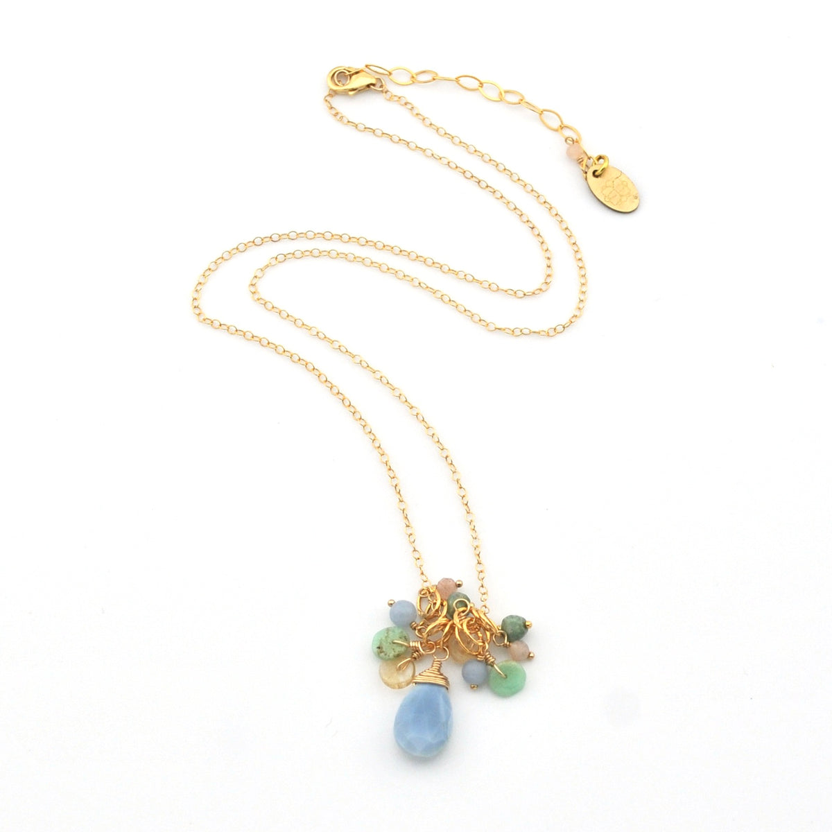 Gold Fill Blue Opal Bellini Necklace