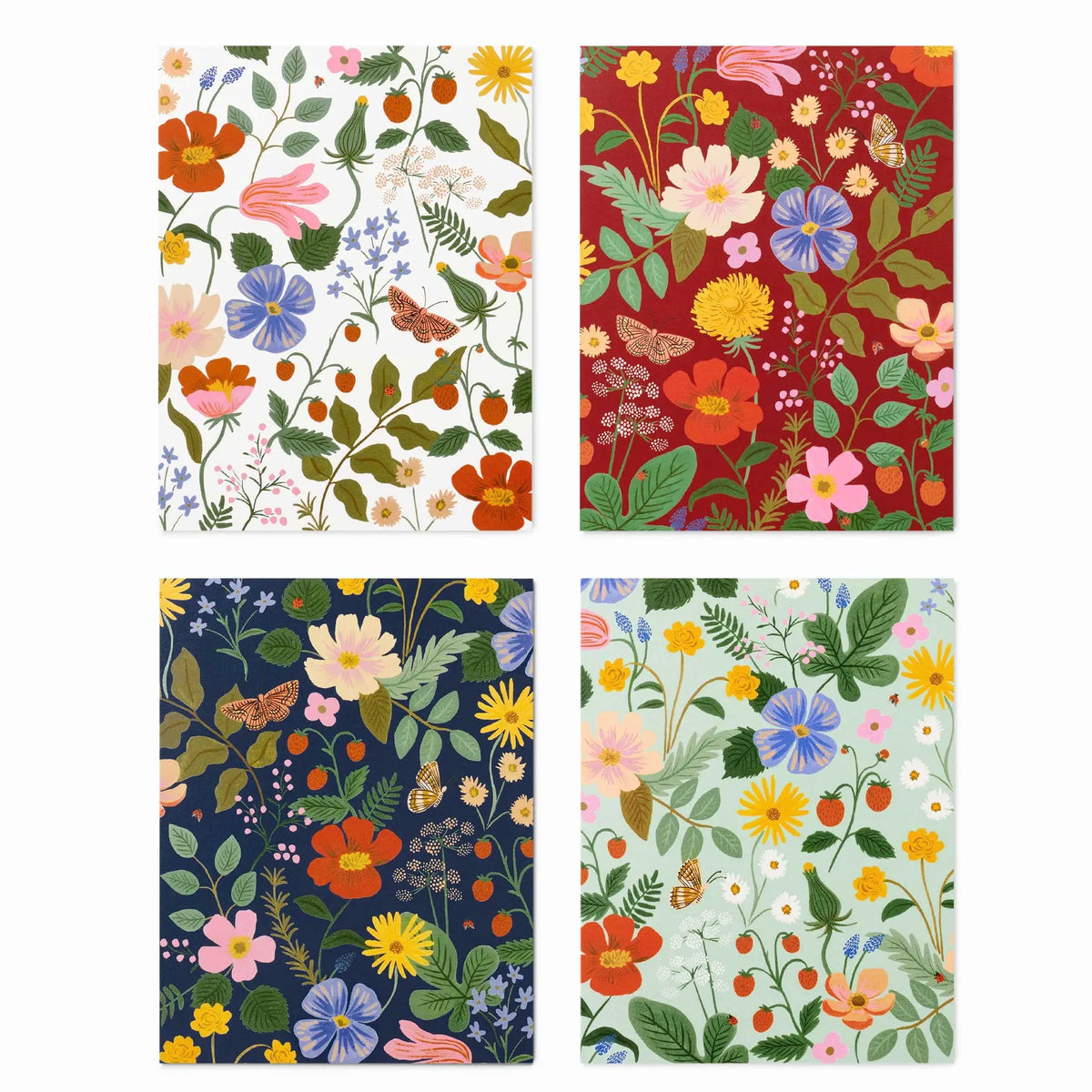 Alt View Assorted Strawberry Fields Card Set of 8 Cards