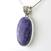 Sterling Silver Chariote 18x30mm Oval Pendant
