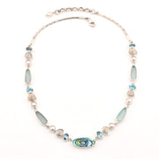 Abalone Topaz Pearl Malabar Shell Necklace