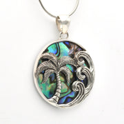 Alternate View Abalone Palm Tree Pendant