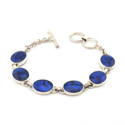 Alternate View Blue Abalone Oval Toggle Bracelet