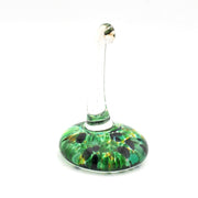 Alternate View Green Glass Ring Holder