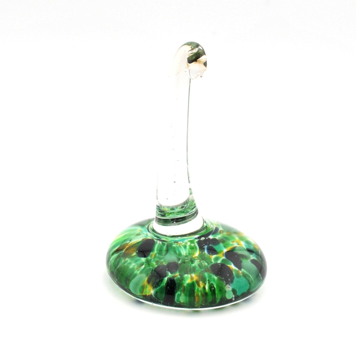 Alternate View Green Glass Ring Holder