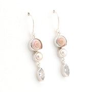 Alternate View Malabar Shell Pearl CZ Earrings