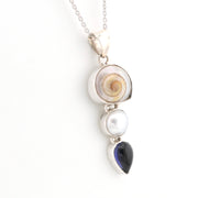 Alternate View Malabar Shell Pearl Iolite Necklace