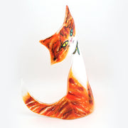 Alternate View Red Tabby Glass Cat