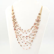 Alternate View Seashell Multistrand Beaded Stone and Crystal Necklace