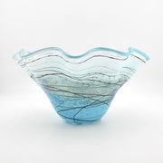 Alternate View Silver Green Lightning Fluted Bowl
