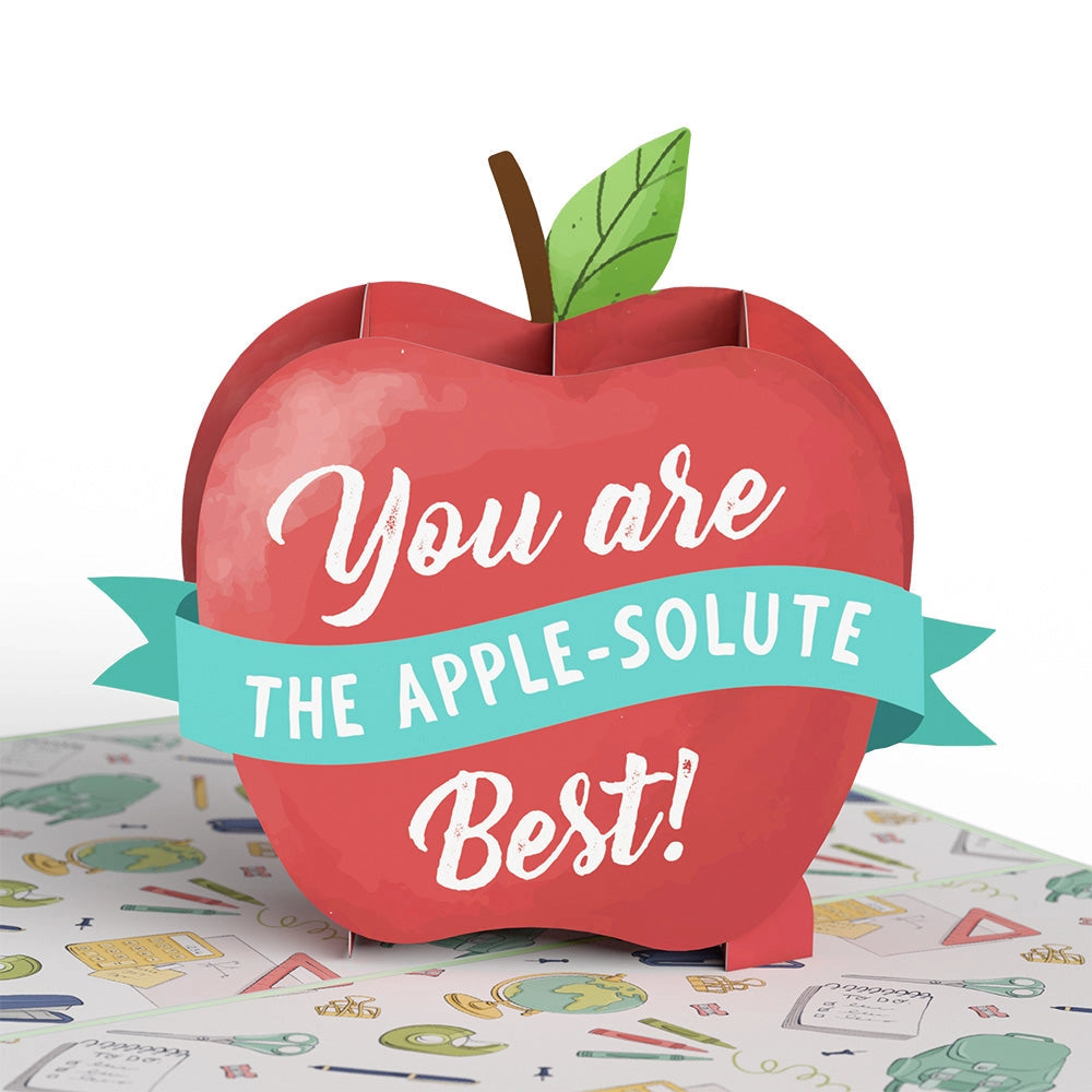 Amazing Teacher Apple Pop Up Card