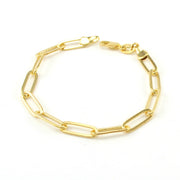 18k Gold Fill Classic Paperclip Bracelet