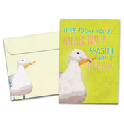 Beachin Seagull Birthday Card
