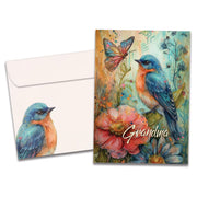 Bird Flower Grandma Mother's Day Card