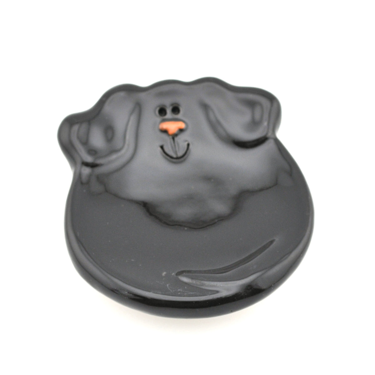 Black Dog Ceramic Ring Dish