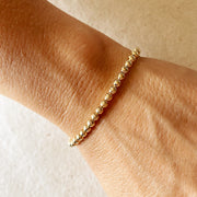 Alt View 18k Gold Fill 3.5mm Beaded Bracelet