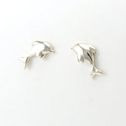 Sterling Silver Dolphin Stud Earrings