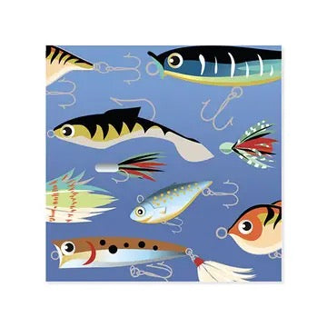 Card Cover Fishing Lures Treasures Greeting Card