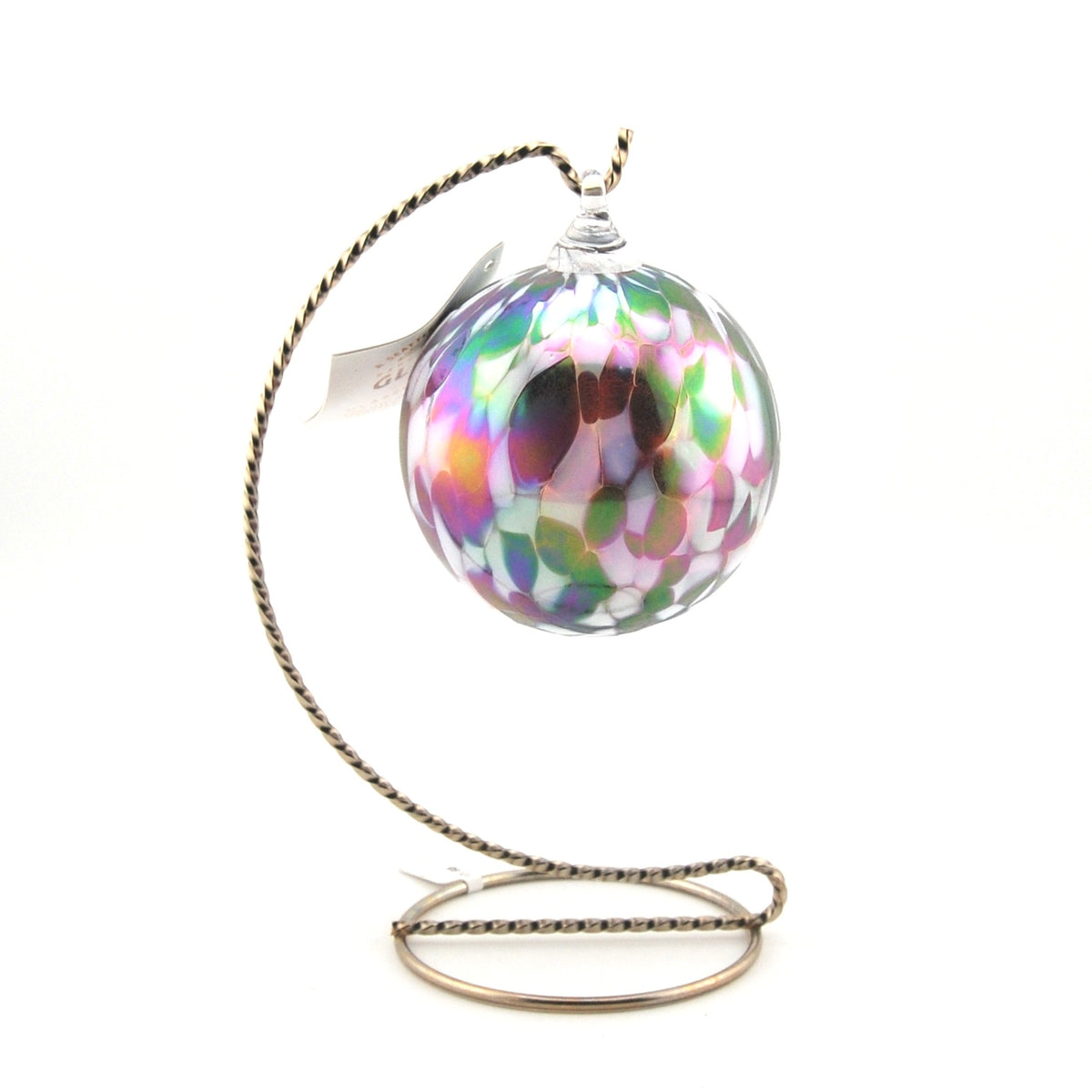Classic Winterberry Glass Ornament on Stand