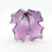 Close Up Glass Purple Flower Vase