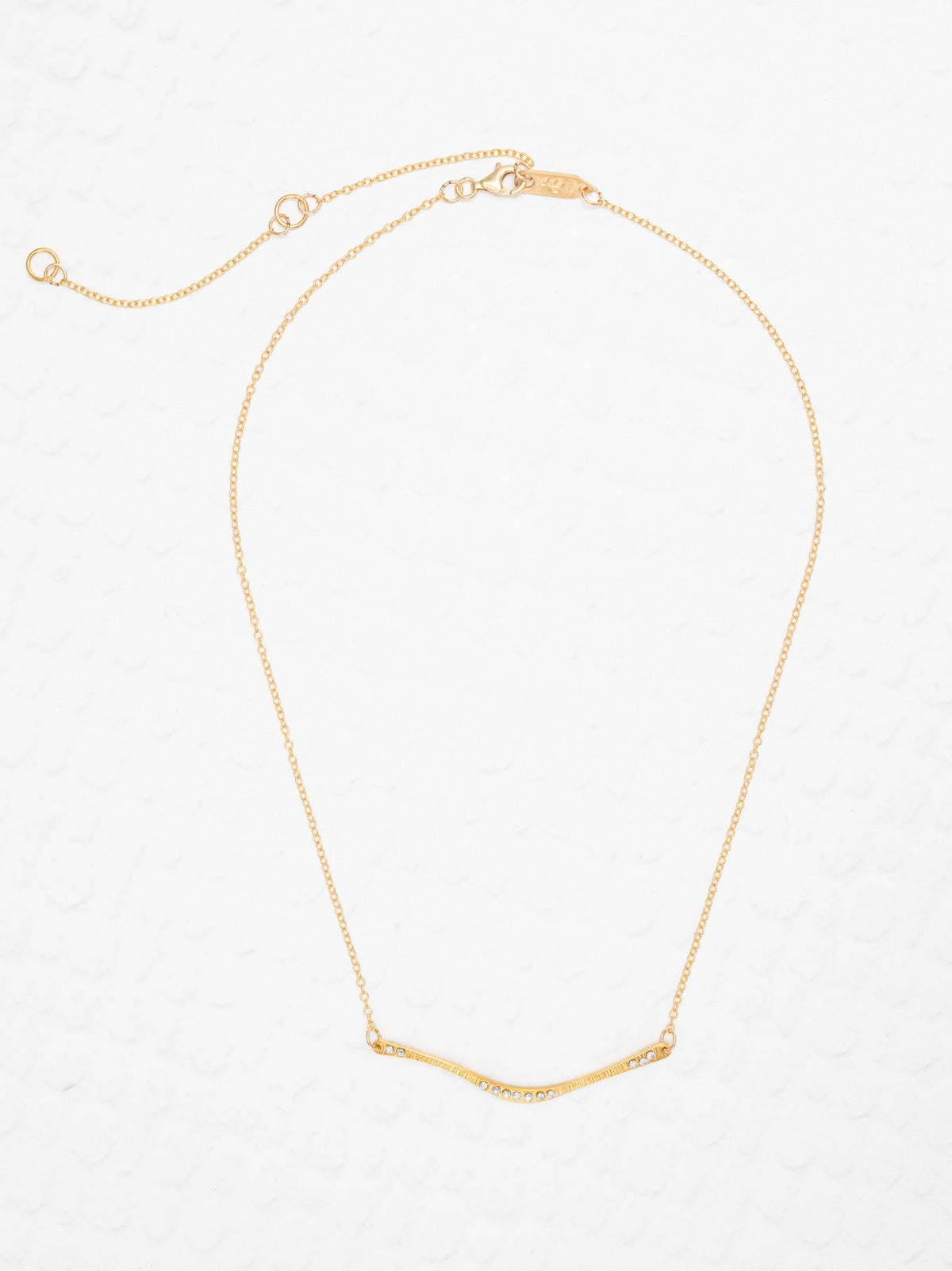Complete View Gold Zara Bar Necklace