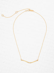 Complete View Gold Zara Bar Necklace
