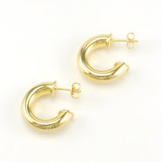 18k Gold Fill Mini 5x18mm Post Hoop Earrings