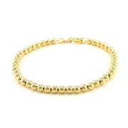 18k Gold Fill 3.5mm Beaded Bracelet