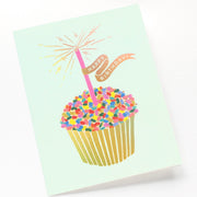 Detail of Cupcake Birthday Card