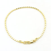 Alt View 18k Gold Fill 2mm Flat Ball Bracelet