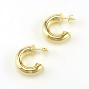 18k Gold Fill 22mm Chubby Hoop Earrings