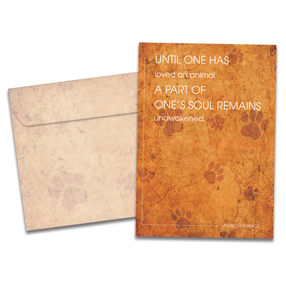 Unawakened Soul Pet Sympathy Card