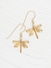 Gold Dragonfly Dreams Earrings