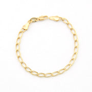 Gold Fill Oval Slight Twist Bracelet